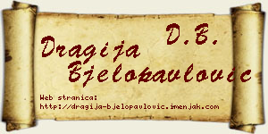 Dragija Bjelopavlović vizit kartica
